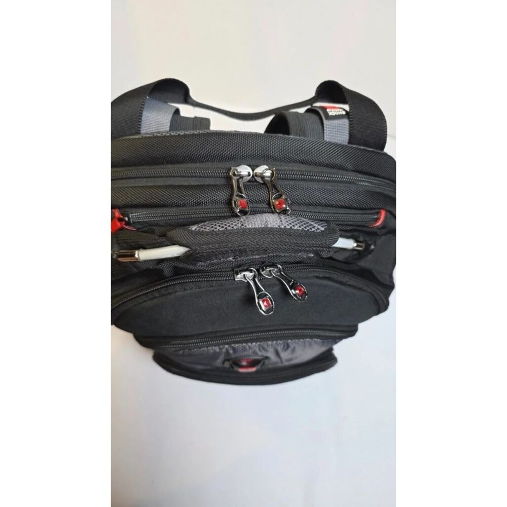 Wenger Synergy 16" New Heavy Duty Laptop Backpack Black & Gray PLCI Logo